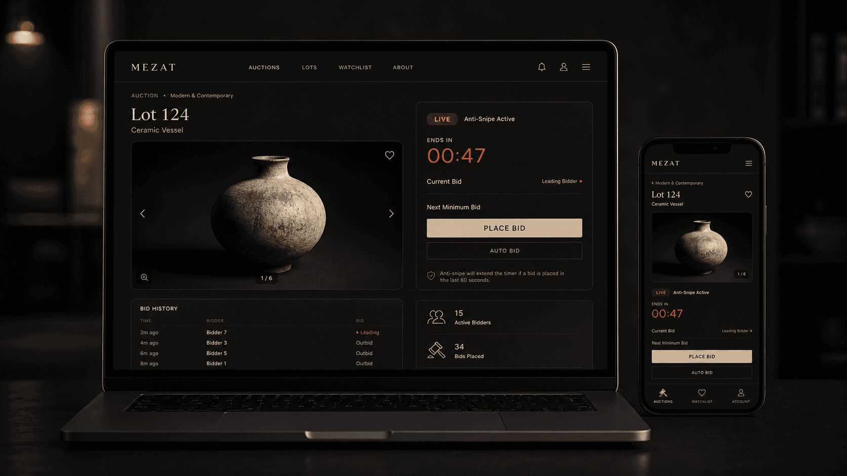 Online Mezat Platform proje kapak görseli